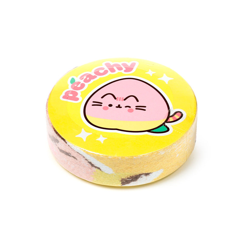 Pusheen the Cat Fruits Towel in a beach setting