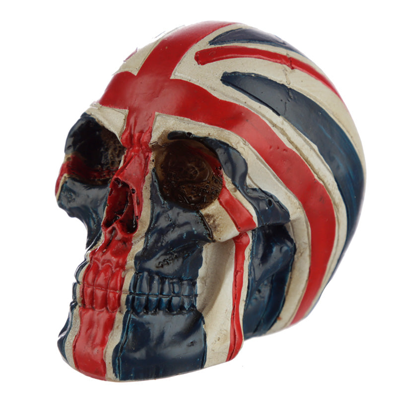 Skull Union Jack Head Ornament front view
