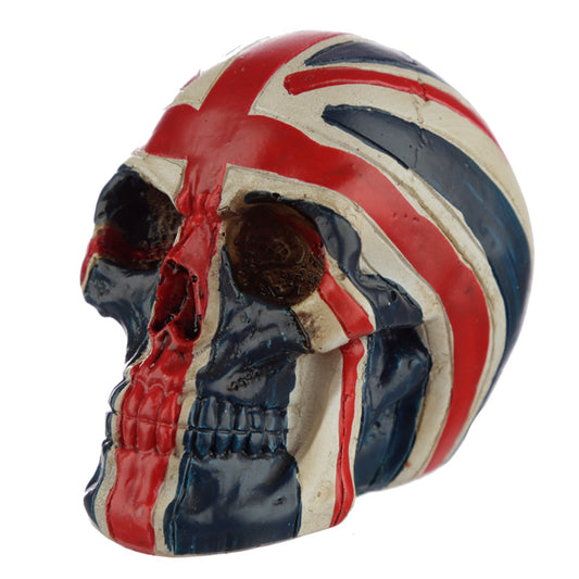 Skull Union Jack Head Ornament front view