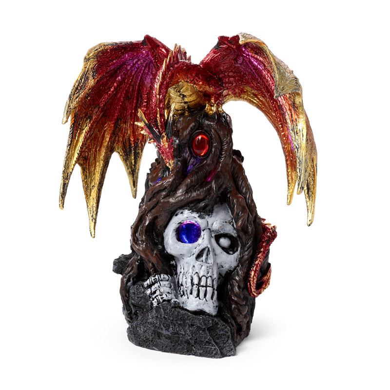 Close-up of Dark Legends LED Dragon with intricate details