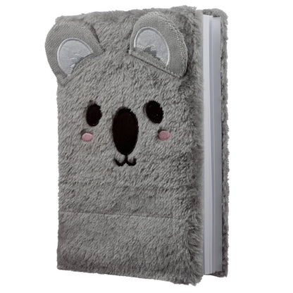Open pages of Adoramals Koala Plush A5 Notebook