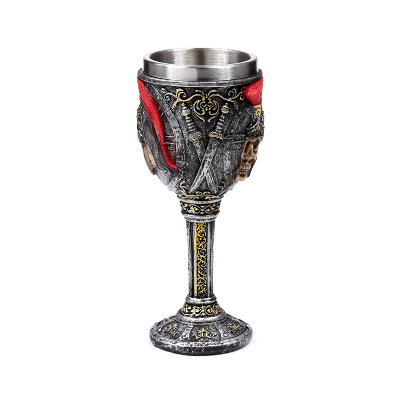 Close-up of Roman Soldier Decorative Goblet
