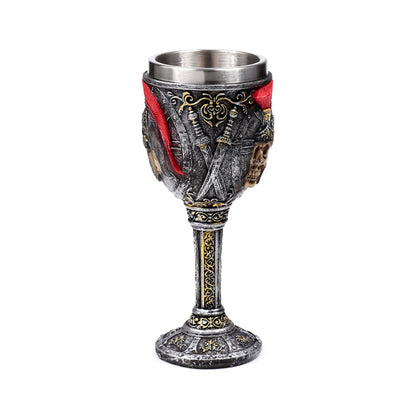 Close-up of Roman Soldier Decorative Goblet