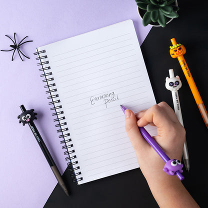 Everlasting Pencil - Spooky on a Halloween-themed background