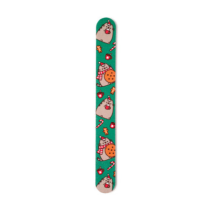 Christmas Pusheen the Cat Nail File Matchbook - Side View