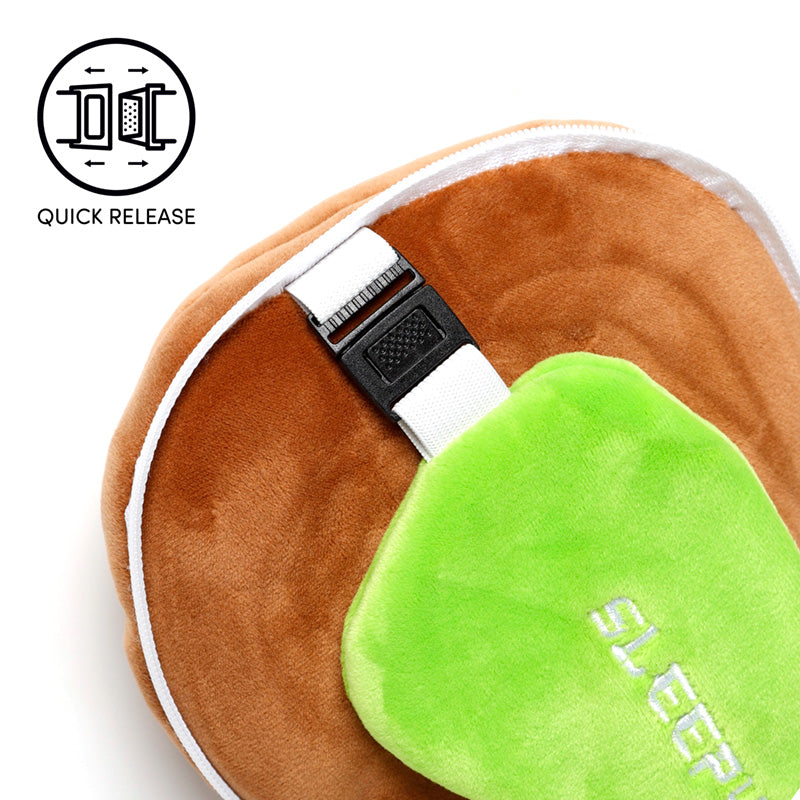 Relaxeazzz Sloth Travel Pillow in Use