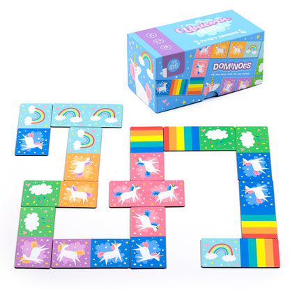 Creative play with Unicorn Magic Dominoes