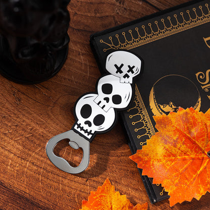 Spooky Skulls Bottle Opener in use