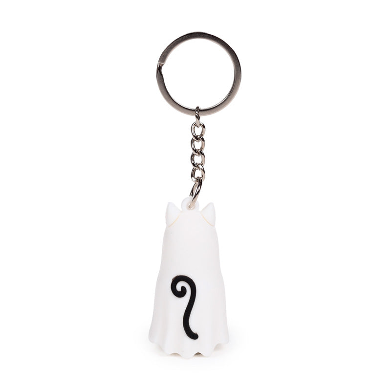 Fun Spooky Ghost Keyring on a bag