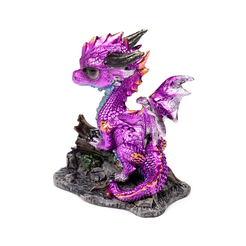 Amethyst Woodland Dragon Display Piece