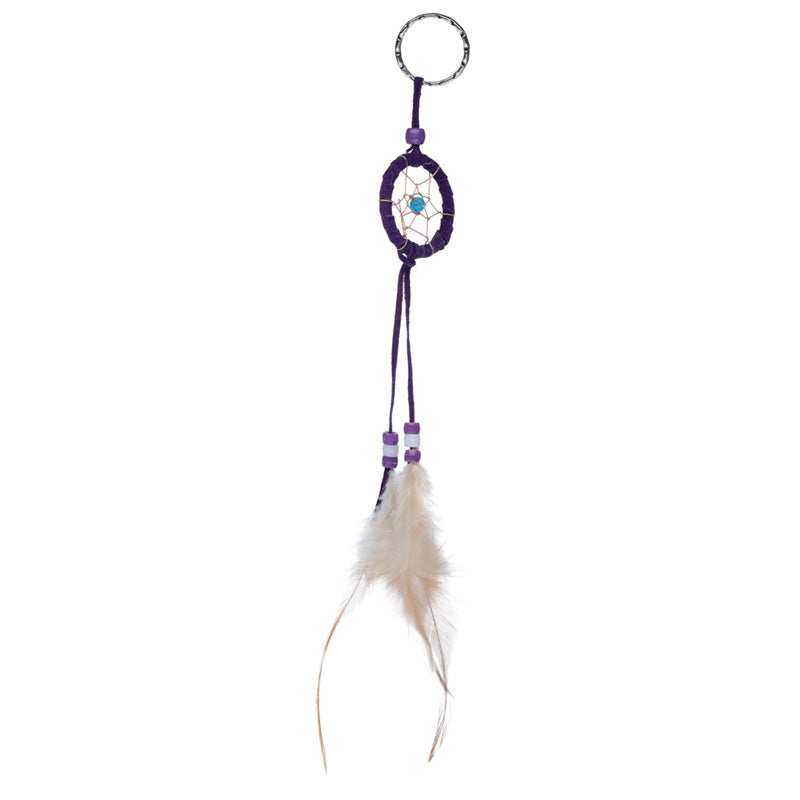 Close-up of Mini Dreamcatcher Keyring