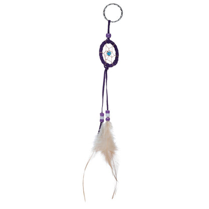 Close-up of Mini Dreamcatcher Keyring