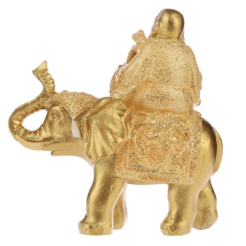 Whimsical Lucky Buddha and Elephant home decor