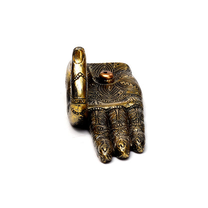 Giftable Henna Buddha Hand Incense Burner