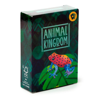 Close-up of Animal Kingdom Playing Cards with vibrant illustrations