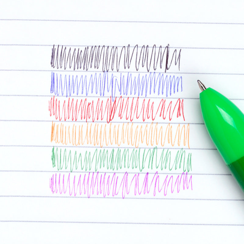 Six colourful ink options of the Welsh Dragon pen