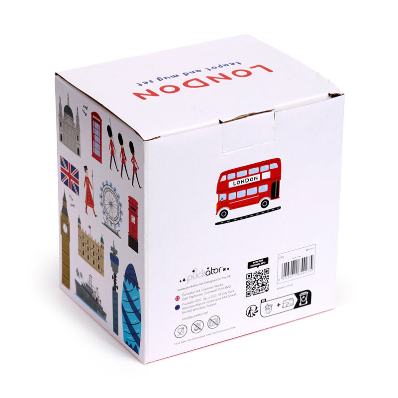 Routemaster Red Bus Teapot and Cup Set - collectible gift