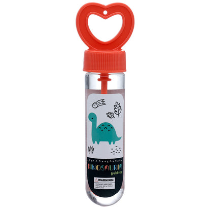 Dinosaur-themed bubble solution for children