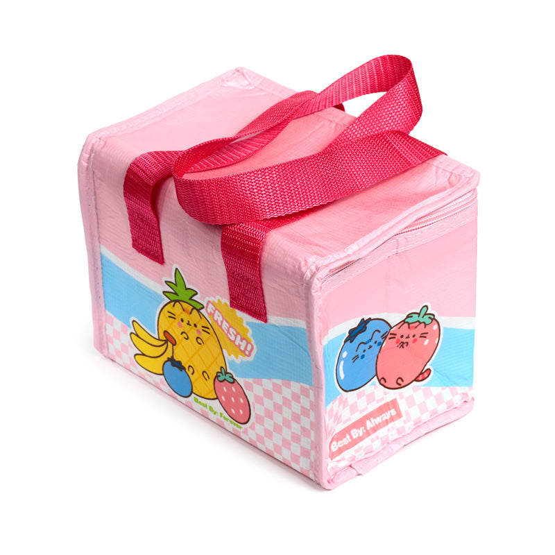 Pusheen the Cat Fruits RPET Cool Bag - Folded View