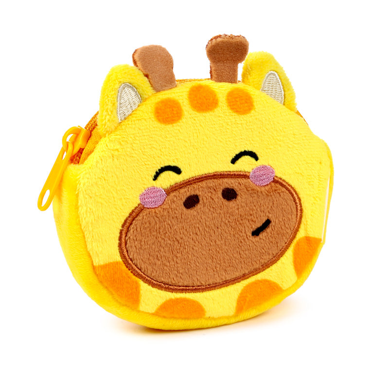 Adoramals Zoo Plush Change Purse - Open with Coins