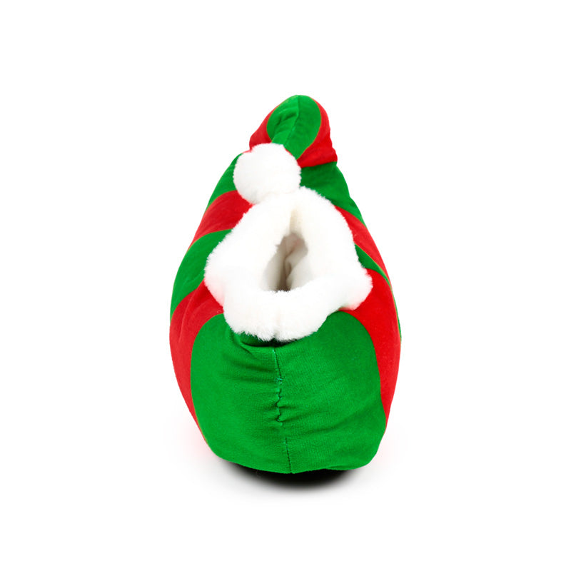 Cozy design of Jingle Bunch Christmas Elf Plush Slippers
