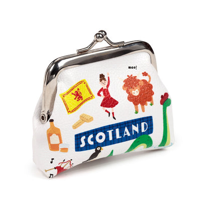 Close-up of Scotland Souvenir Tic Tac Purse clasp