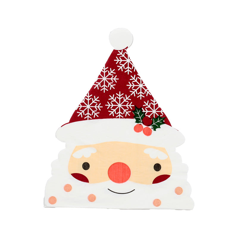 Decorative Christmas Santa Napkins on table