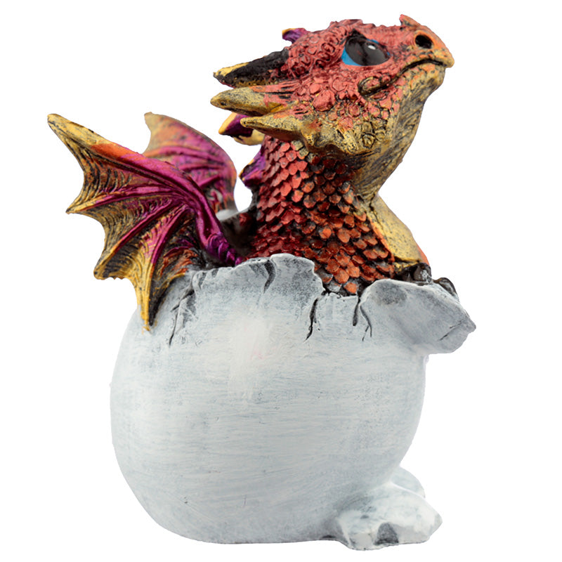 Charming Hatching Egg Elements Dragon Figurine