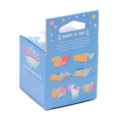 Unicorn Magic Puzzle Cube Toy showcasing colourful patterns