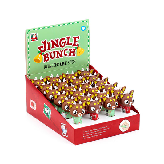 Jingle Bunch Christmas Glue Stick in durable holder