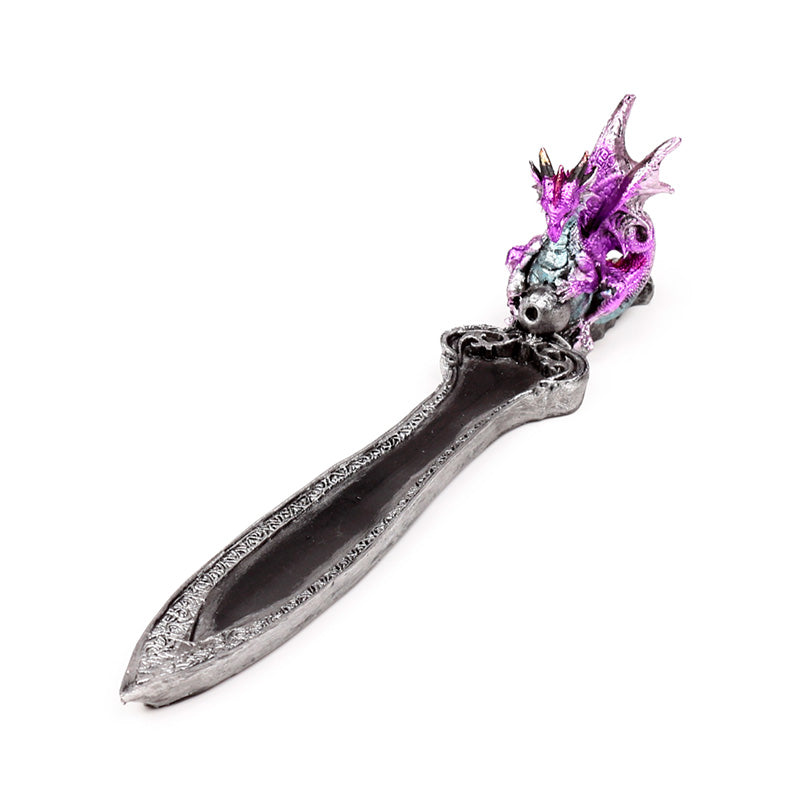 Mini Amethyst Dragon Incense Burner in Home Decor