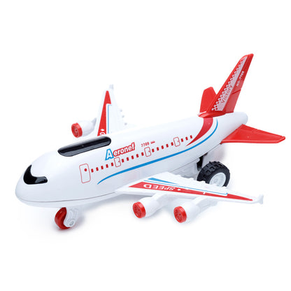 Vibrant Jumbo Jet Toy with Realistic Sounds