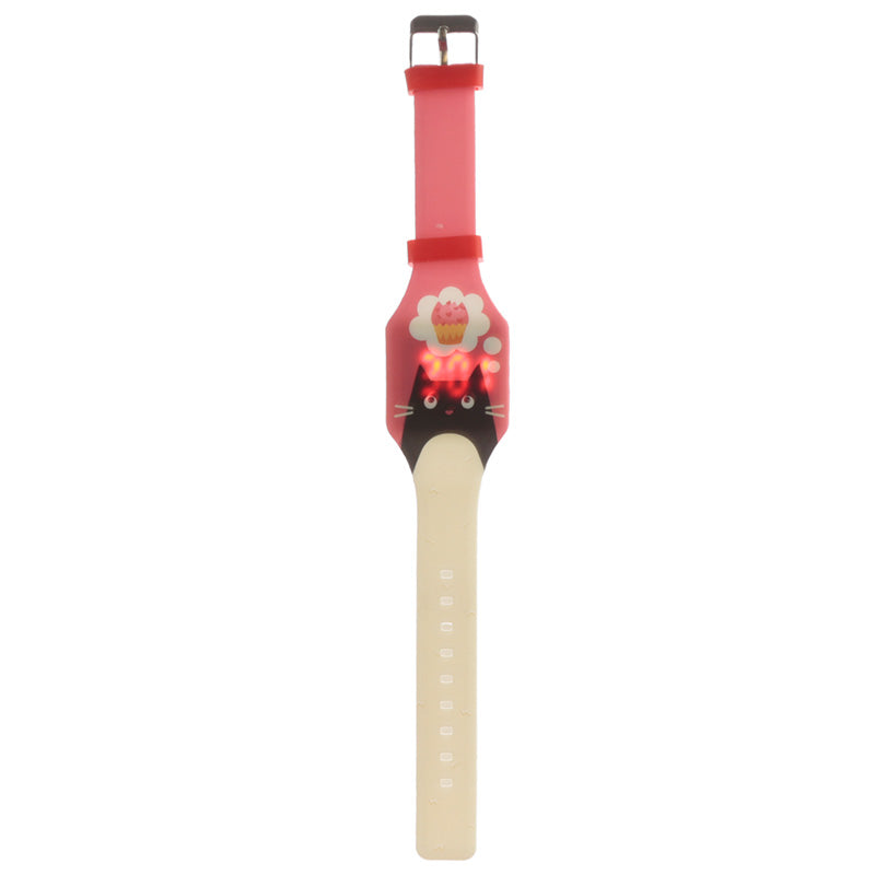Feline Fine Cat watch with silicone strap