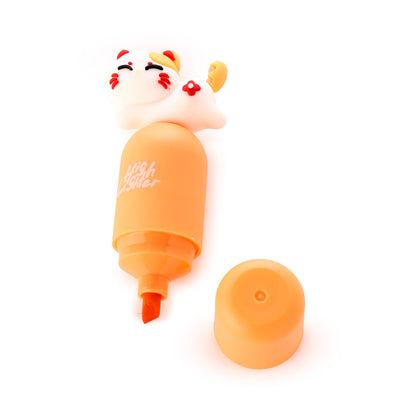 Cute Cat Shaped Lid Topper Highlighter in assorted colours