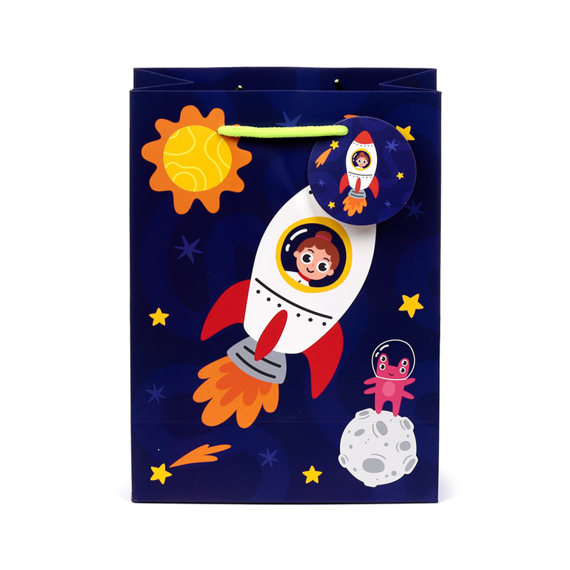 Close-up of Space Cadet Medium Gift Bag handles