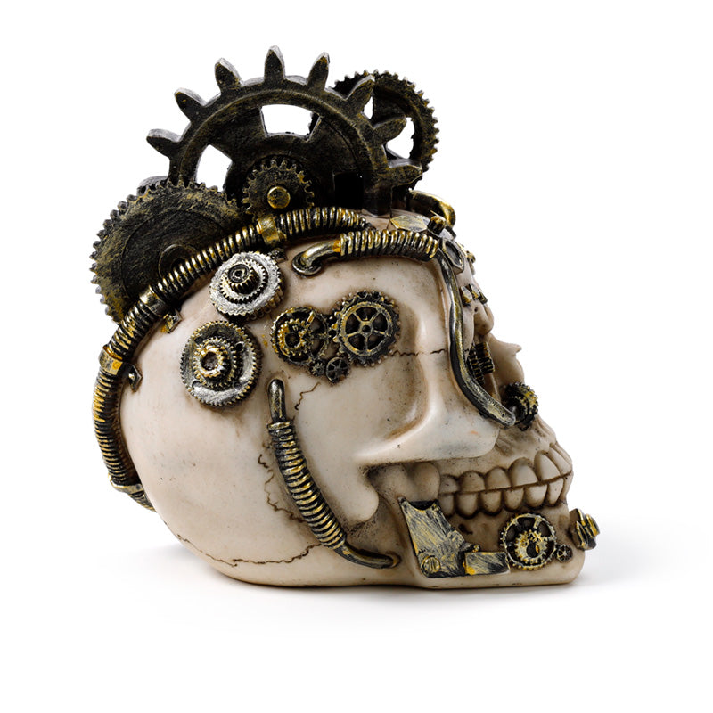 Steampunk Skull - Cogs and Springs as a collectible gift