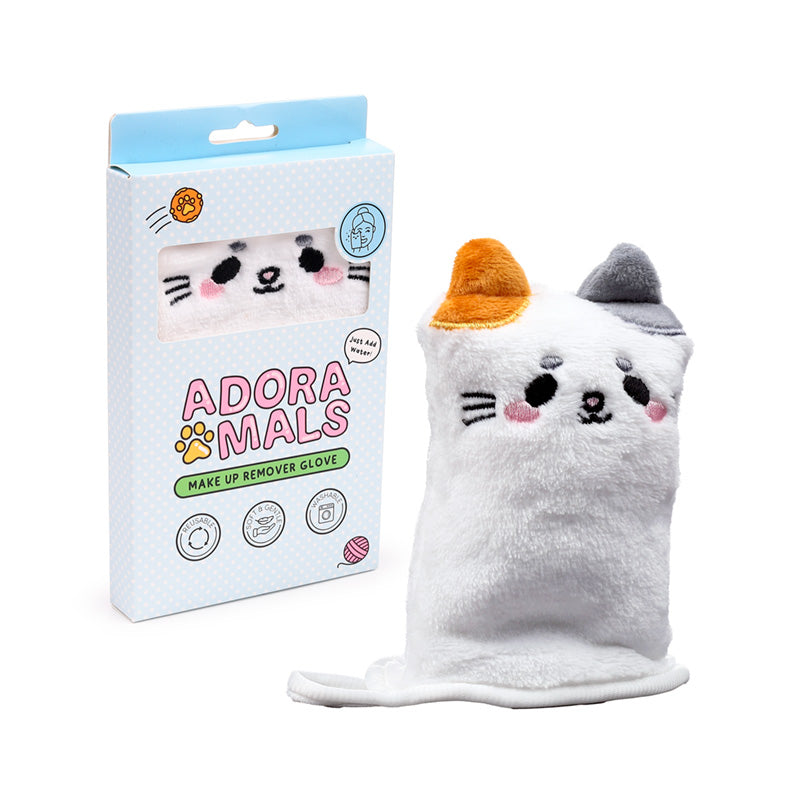 Adoramals Lola the Cat Makeup Remover Glove front view