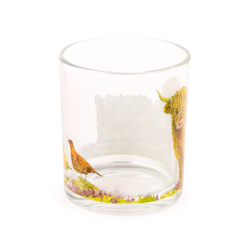 Collectible Glass Tumbler Set - Highland Coo Cow