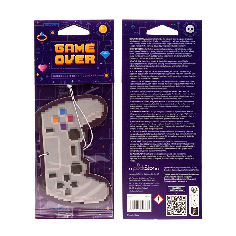 Collectible Bubble Gum Game Controller Air Freshener