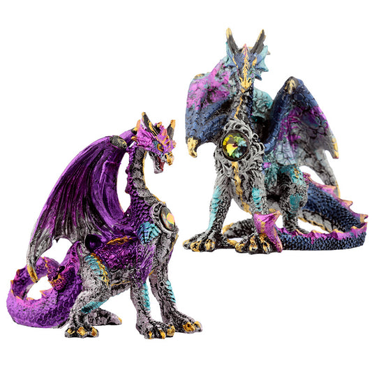 Crystal Shield Dark Legends Dragon Figurine front view