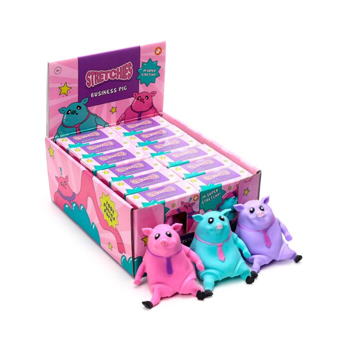 Business Pig in Tie Stretchy Stress Fidget Toy
