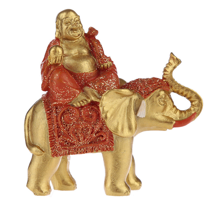 Lucky Buddha and Elephant giftable collectible