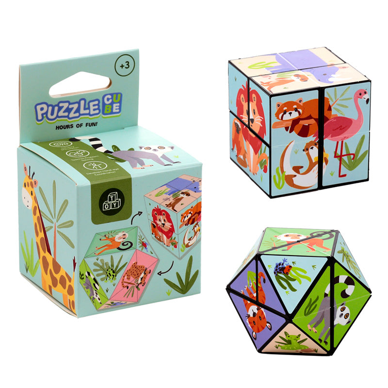 Puzzle Cube Toy - Zooniverse for hours of fun