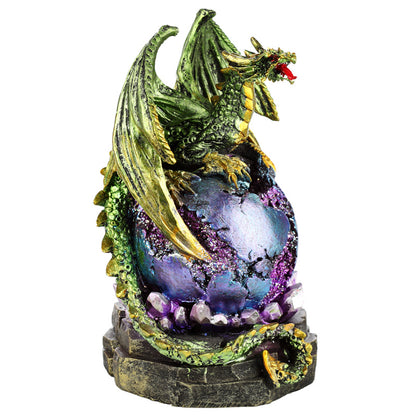 Geode LED Dark Legends Dragon Figurine - Magical Atmosphere