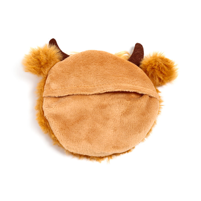 Highland Coo Plush Hand Warmer close-up