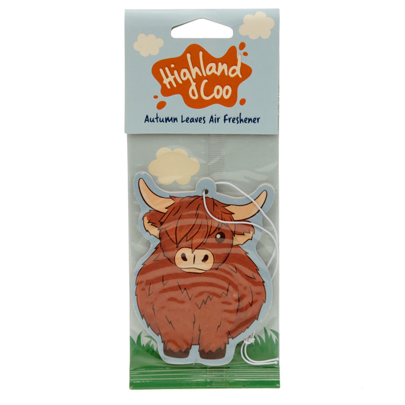 Highland Coo Air Freshener in Autumn Leaves Scent
