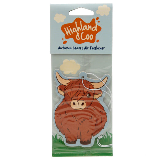 Highland Coo Air Freshener in Autumn Leaves Scent