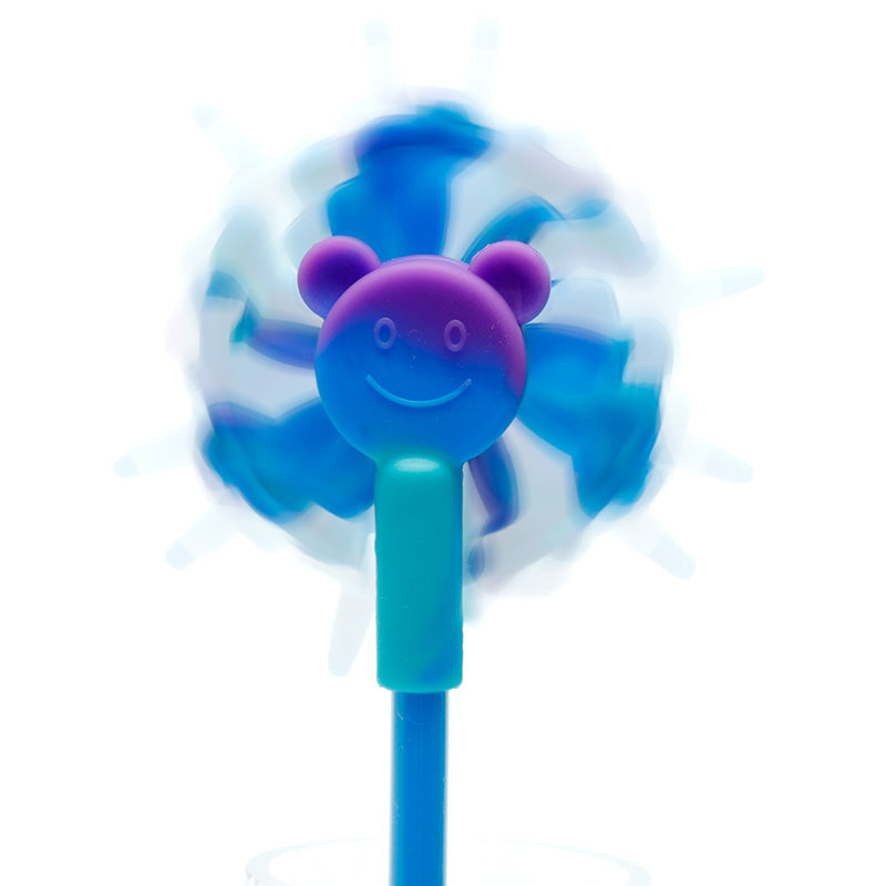 Close-up of Fidget Spinner Pen with Dinosaur and Unicorn