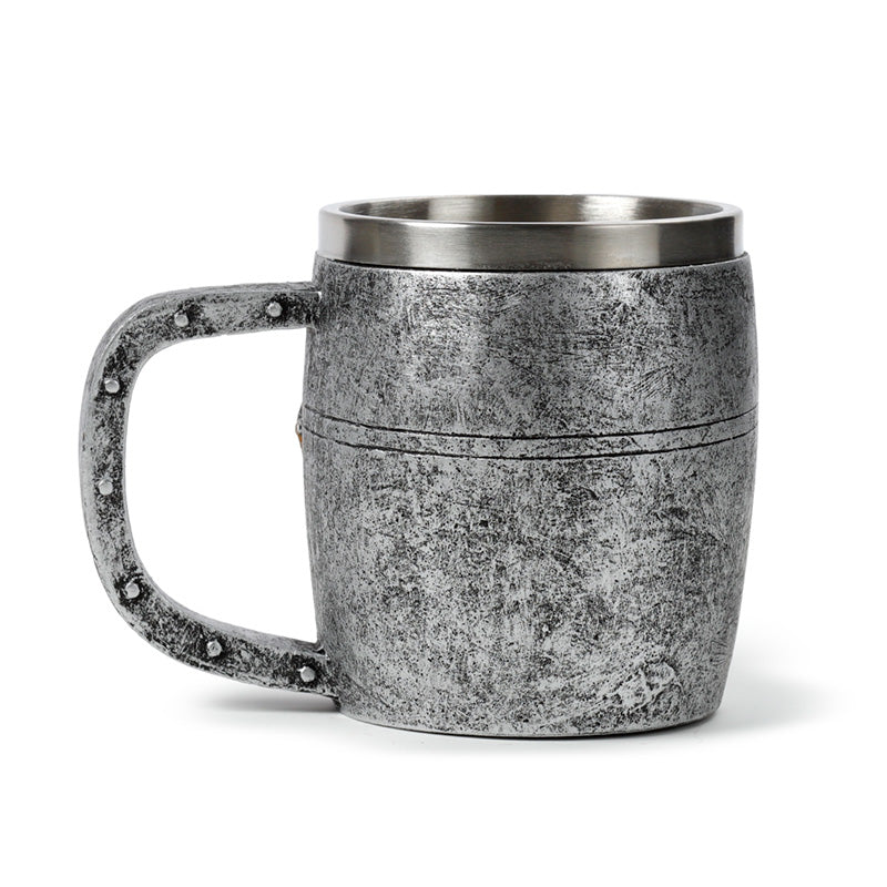 Decorative Tankard with Medieval Knight Design
