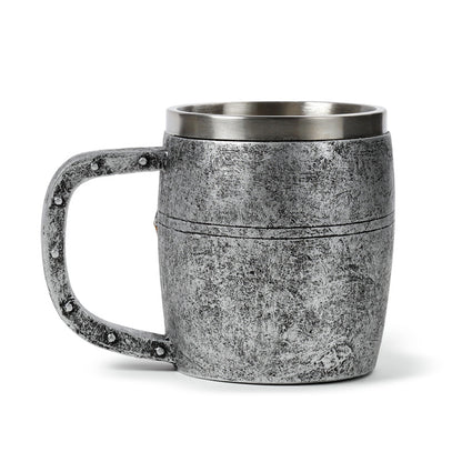 Decorative Tankard with Medieval Knight Design